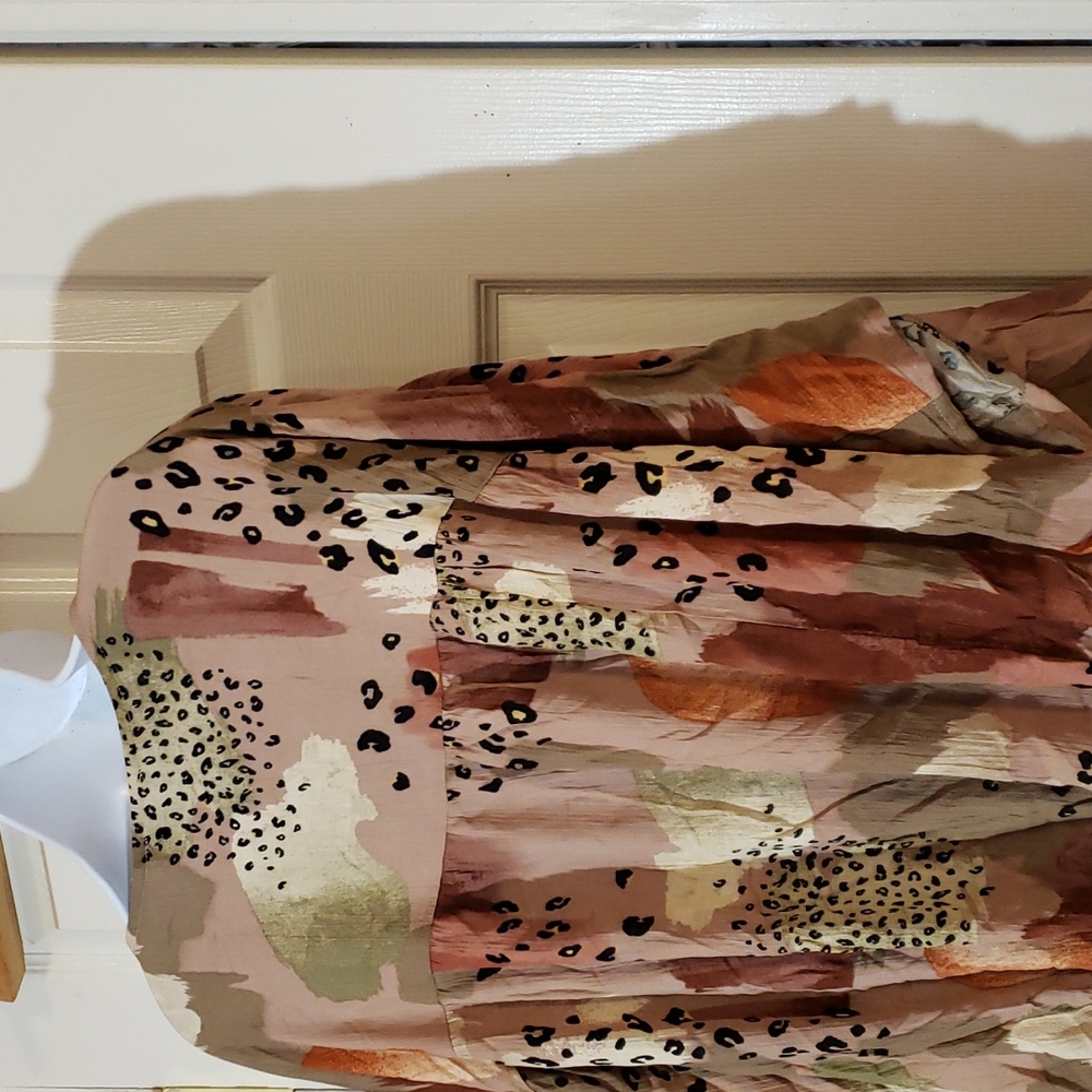 ODDY Animal print short sleeve blouse , - Picture 6 of 10
